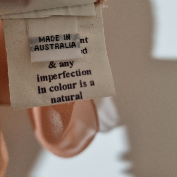 Nicola Finetti Size 10 Silk Peach Sheer Beaded Sequined Flutter Sleeve Top NEW - Picture 5 of 9